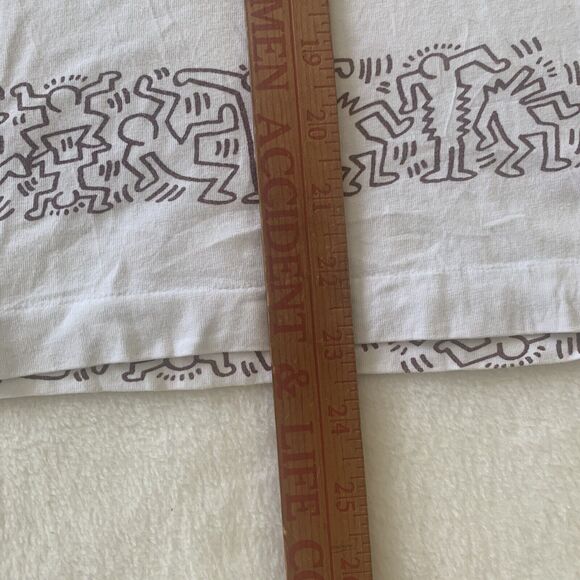 Lacoste X Keith Haring Unisex Shirt Size Large White Black Design Alligator Logo - Picture 4 of 10